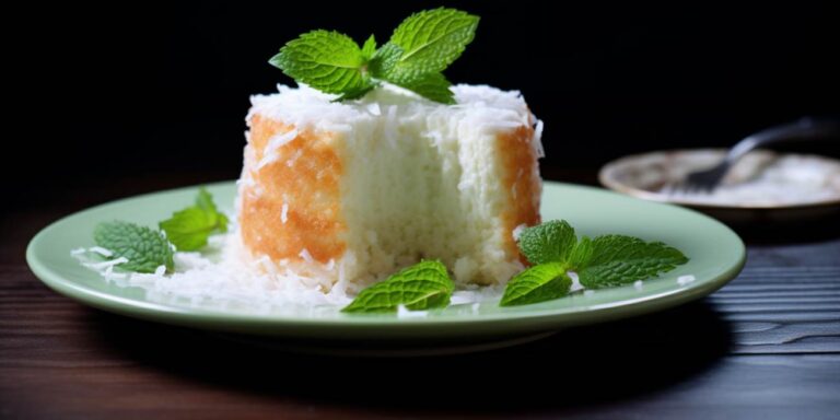 Prăjitură cu nucă de cocos și cremă de vanilie: deliciul desăvârșit